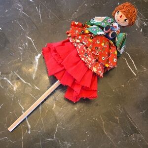 Raggedy Ann And Andy Colorful Rag Doll Puppet